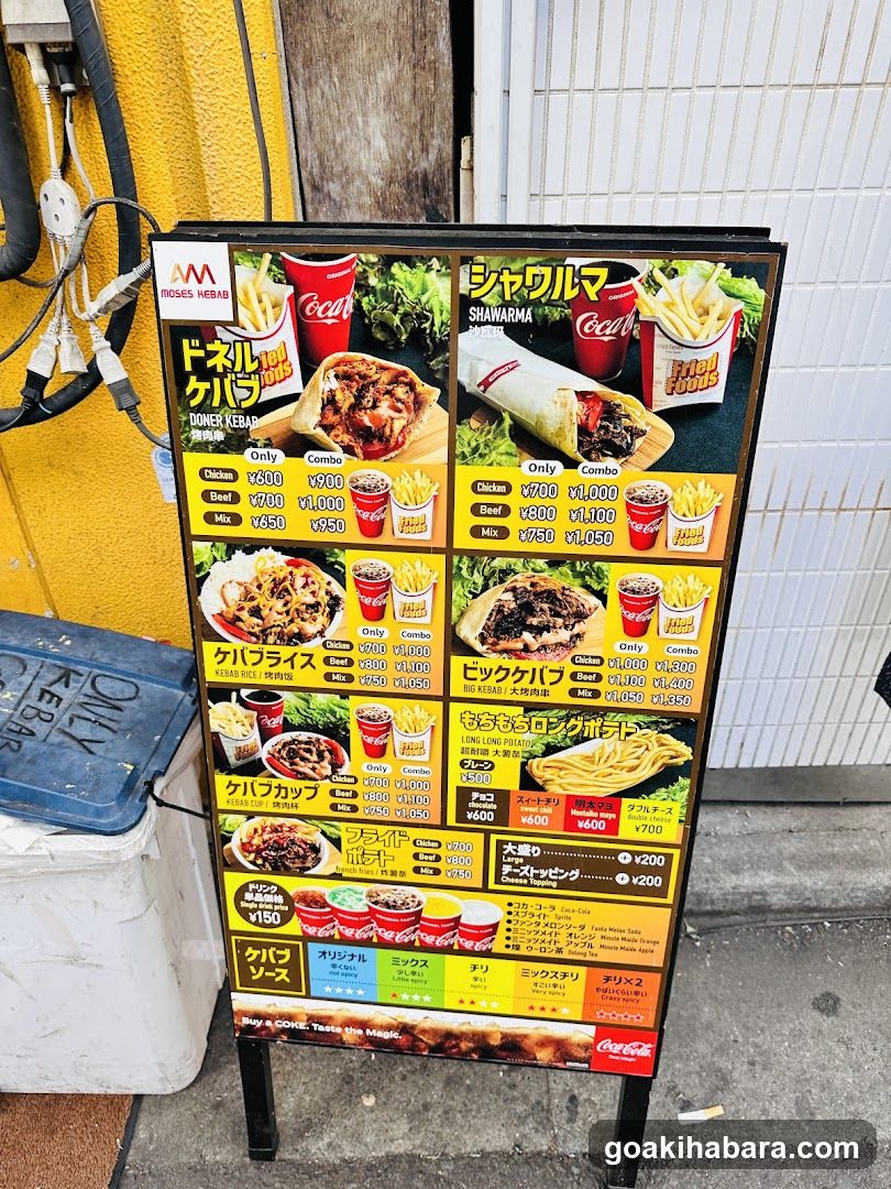 Kebab & Shawarma Menu Board