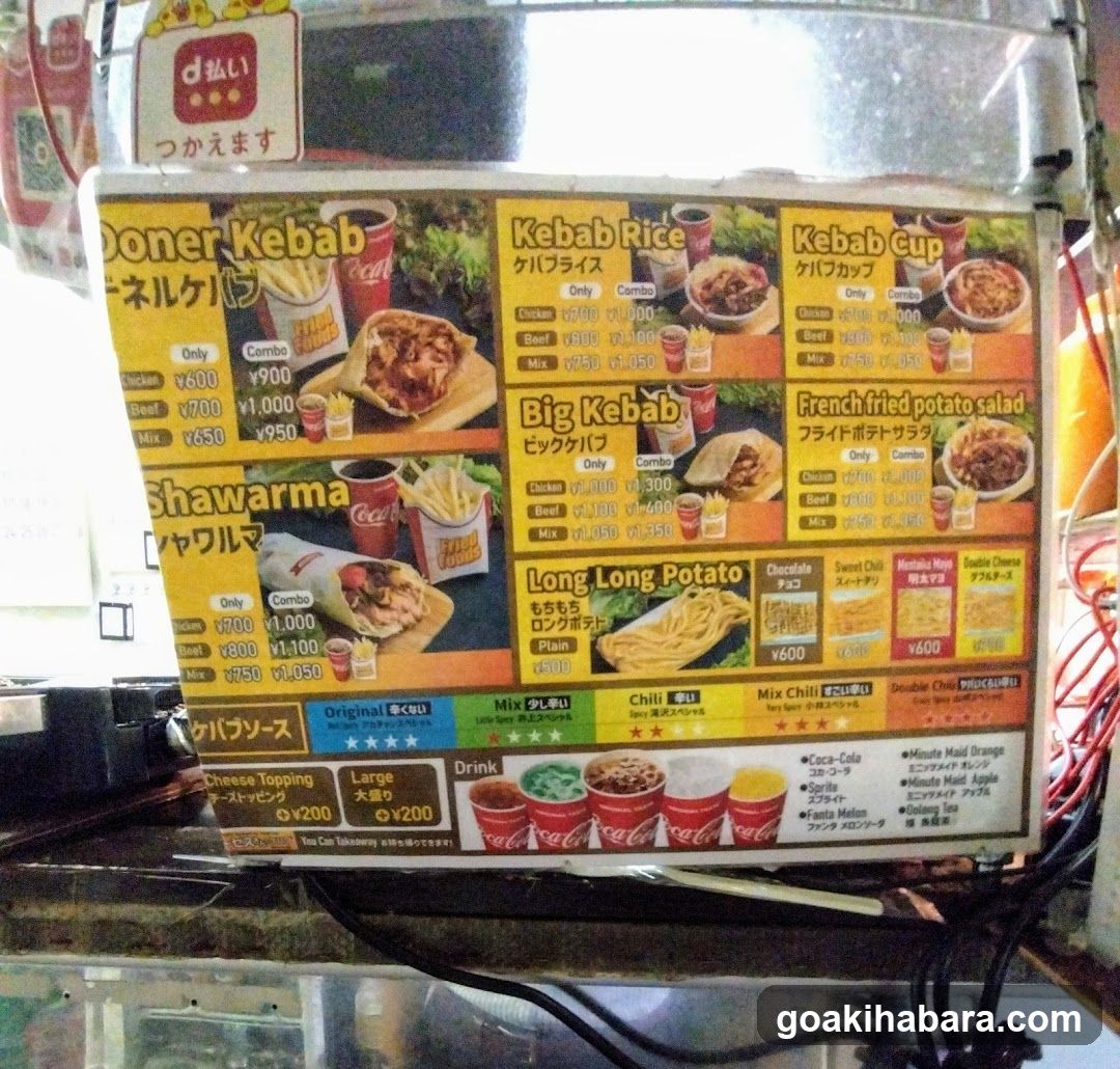 Doner Kebab Menu Board