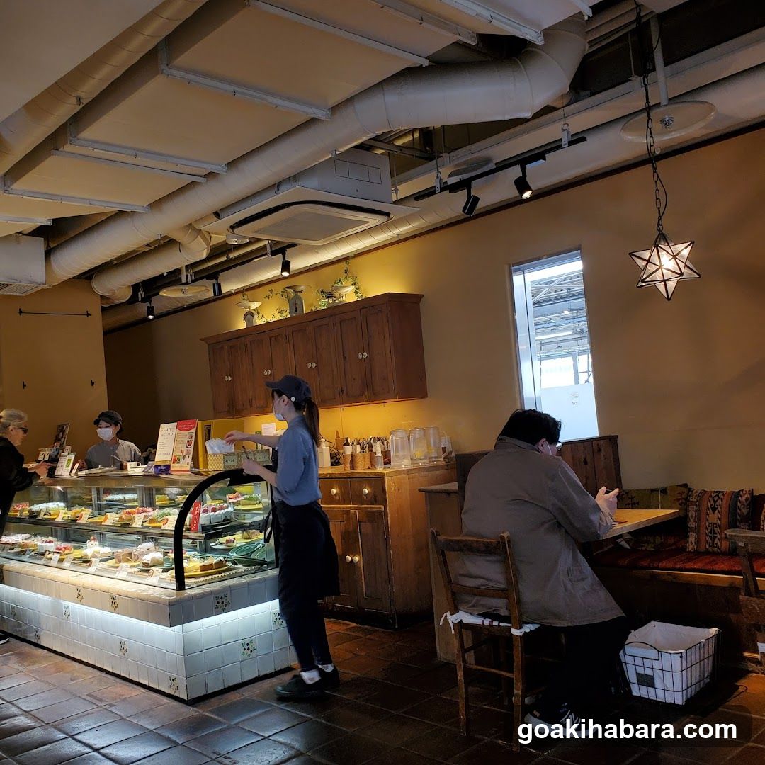 Interior of a cozy café or bakery