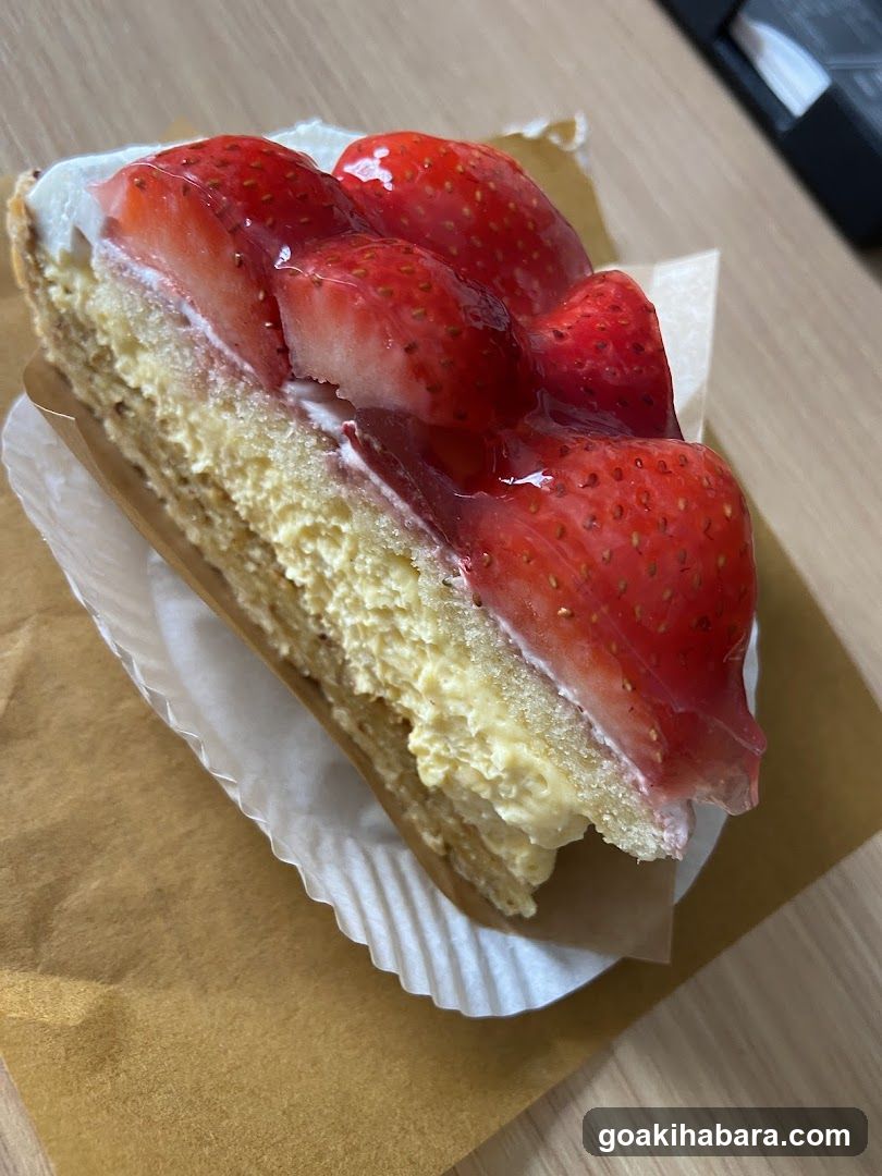 Strawberry Cake Slice