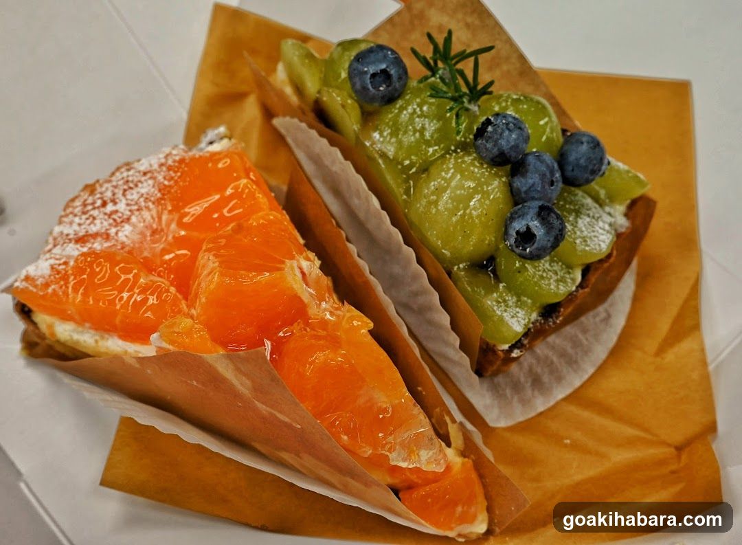 Fruit Tarts on Brown Paper