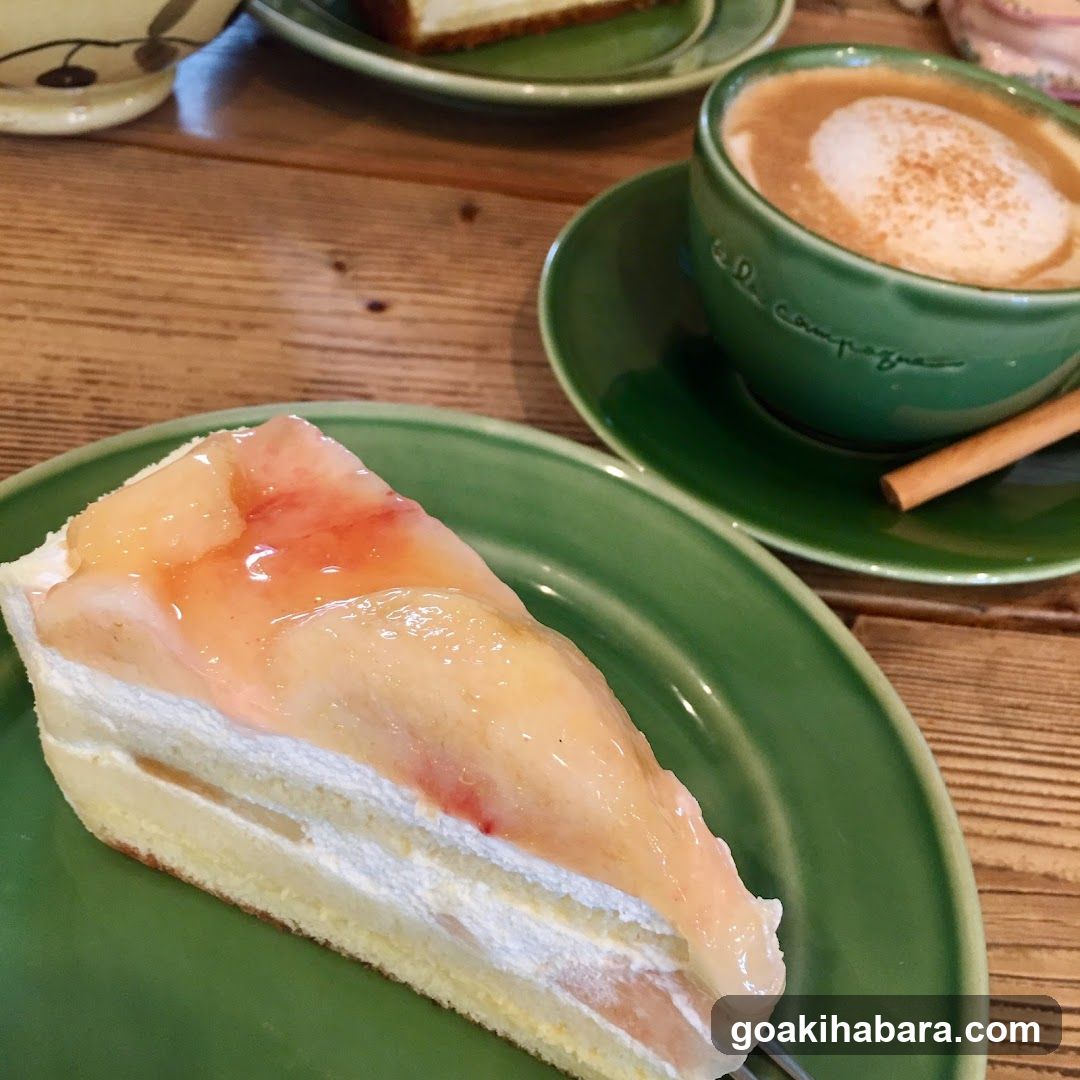 Coffee and Cake at a Cafe