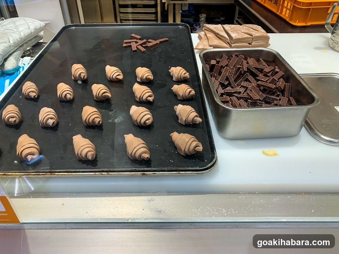 Chocolate Croissant Preparation