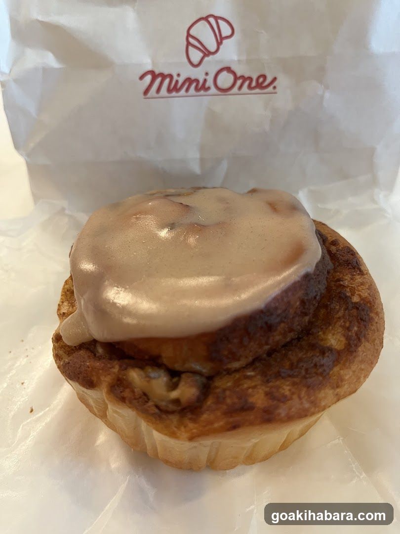 Mini One pastry in paper bag