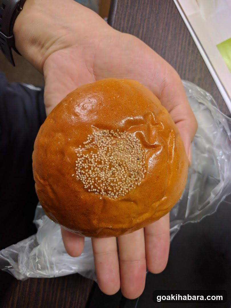Hand Holding a Sesame Seed Bun