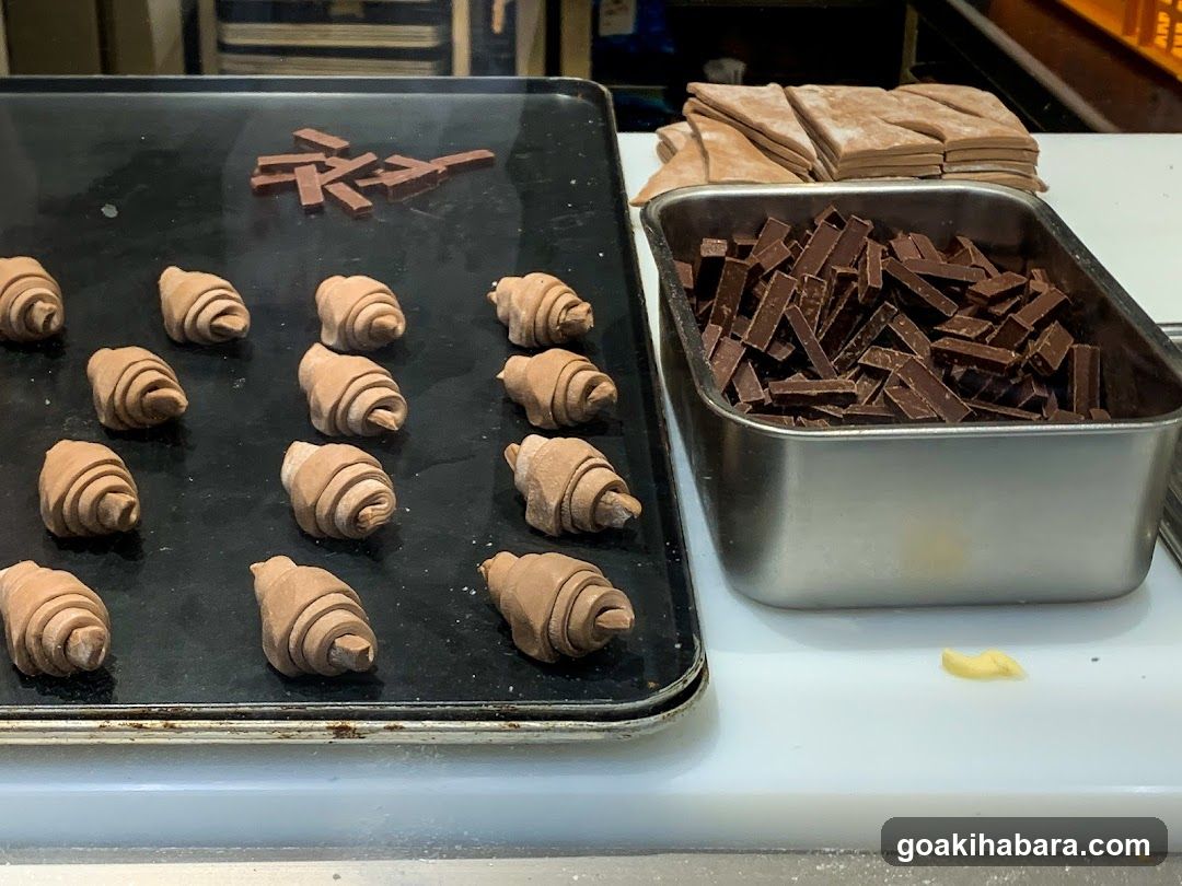Chocolate Croissants and Shavings