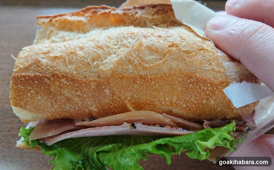 Baguette Sandwich with Meat and Lettuce
