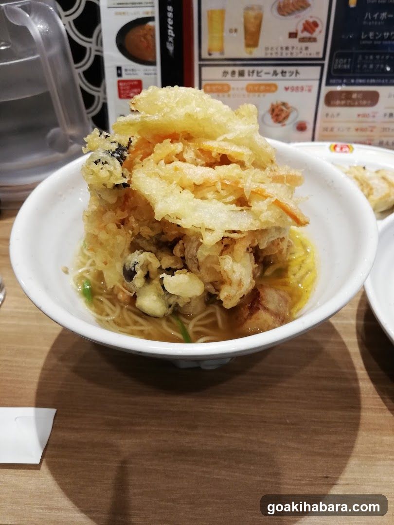 Tempura Topped Noodle Bowl