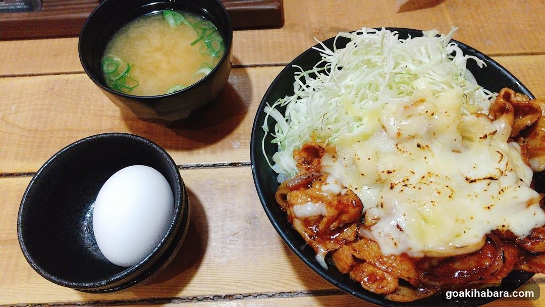 Japanese Meal with Okonomiyaki