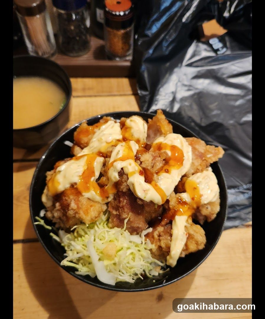 Fried Chicken Bowl with Sauces