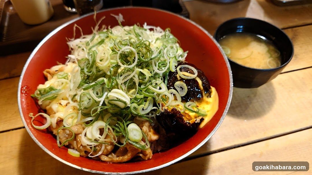 Japanese Bowl with Scallions and Soup