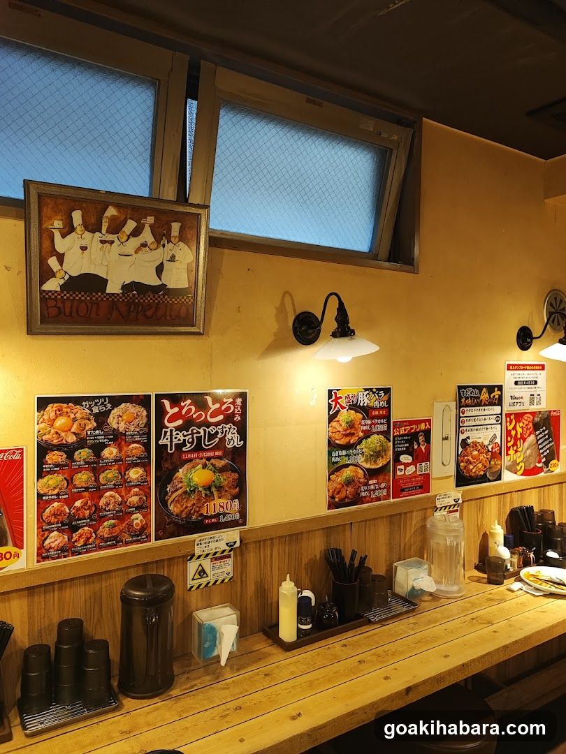 Restaurant Interior Wall Display
