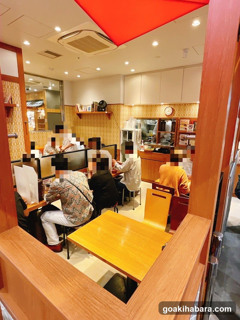 Interior of a Japanese cafe or restaurant