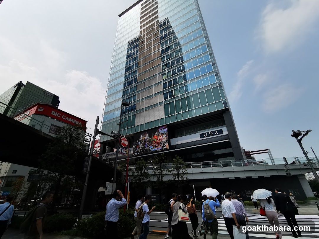 Urban Street Scene with Tall Building