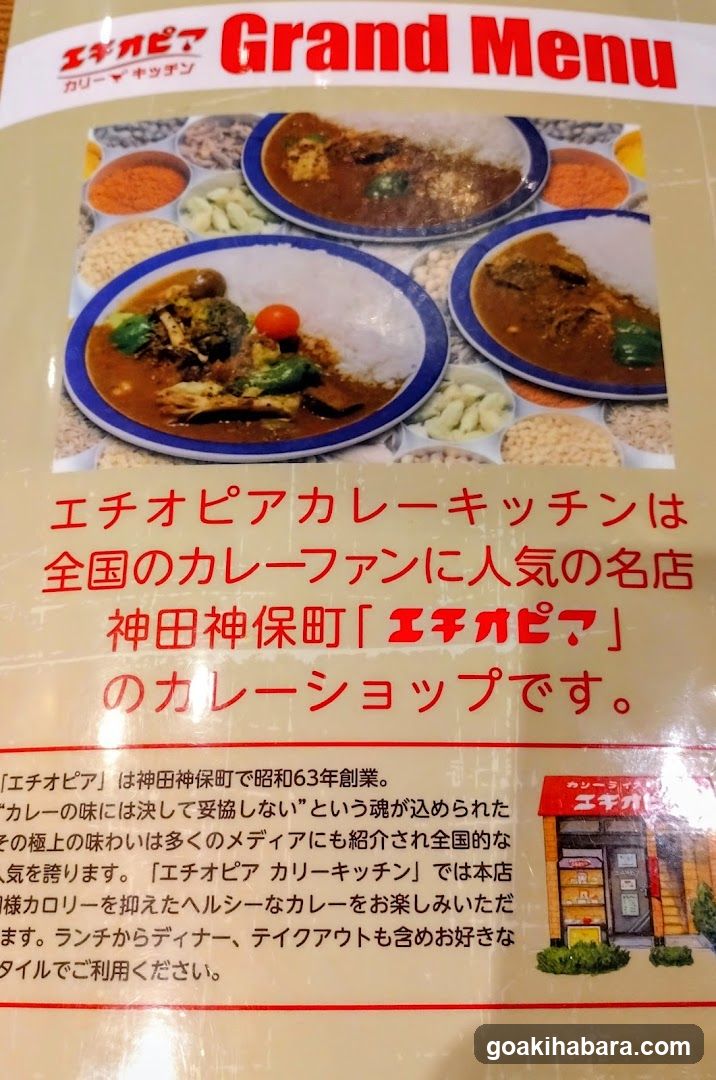 Ethiopian Curry Kitchen Grand Menu