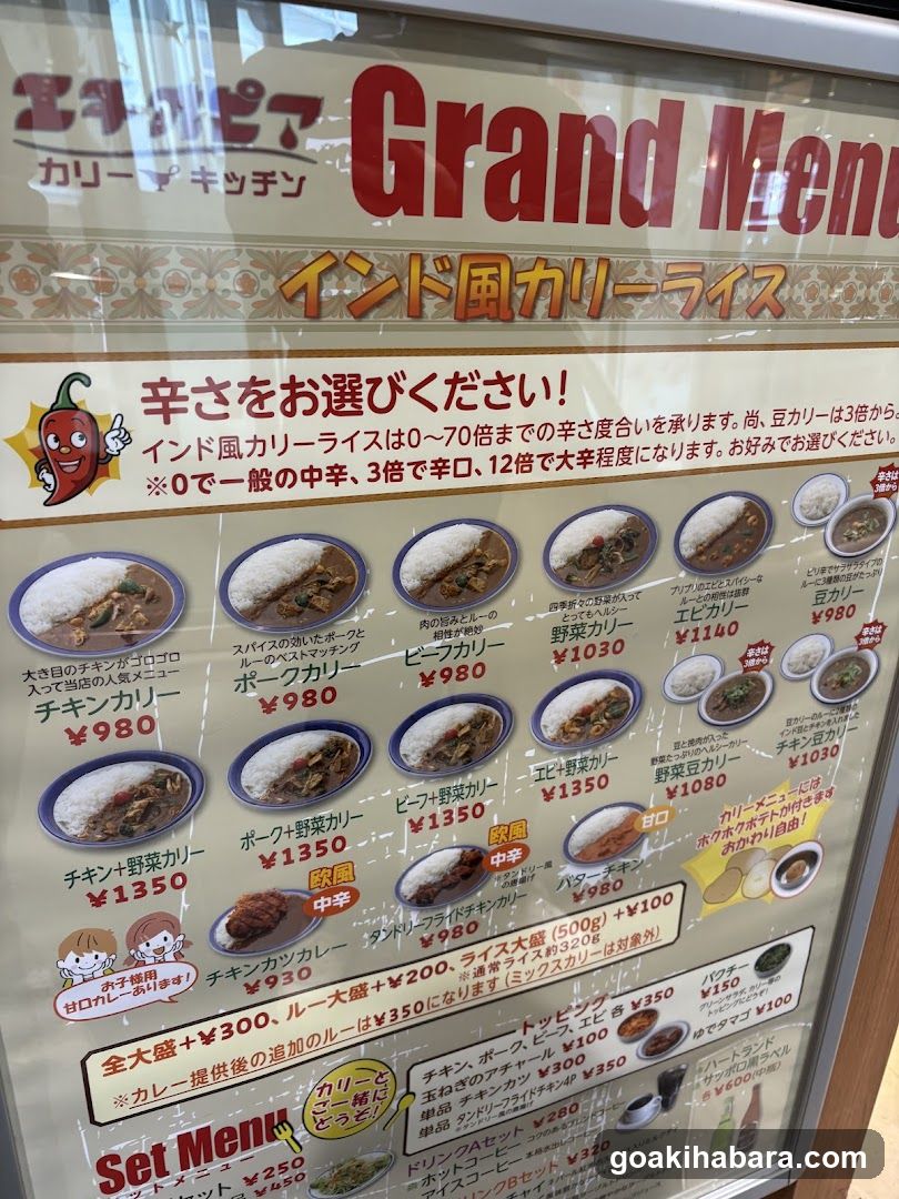 Grand Menu - Indian Style Curry Rice