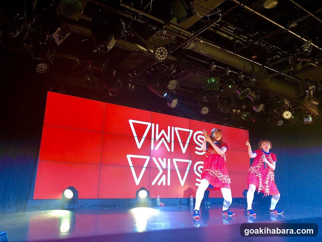 Stage Performance with Red Screen