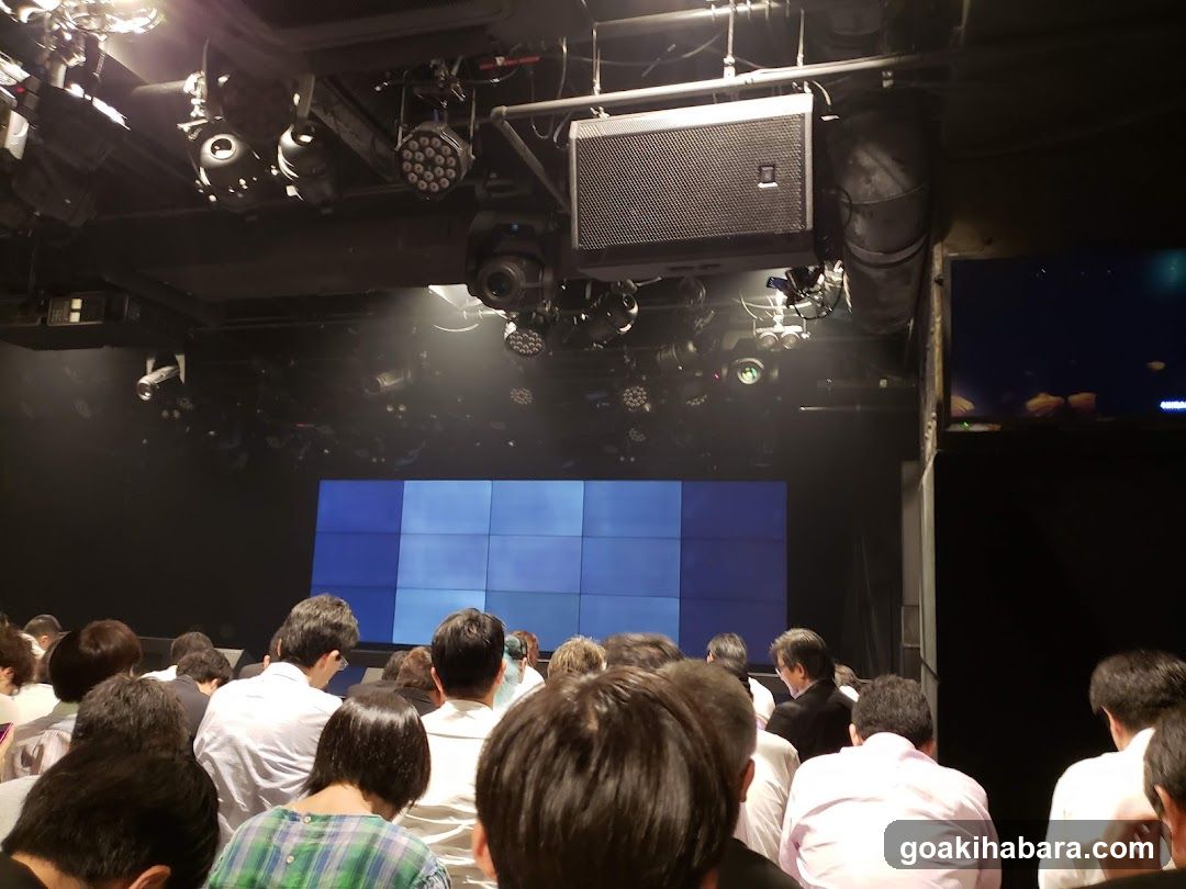 Audience in a darkened venue
