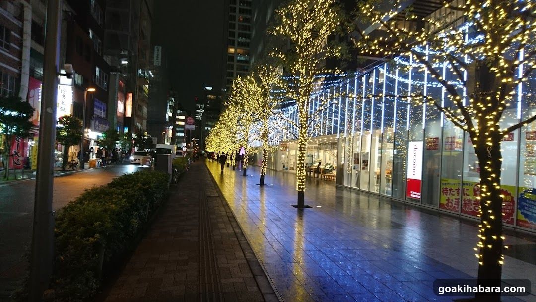 Night Street with Lights