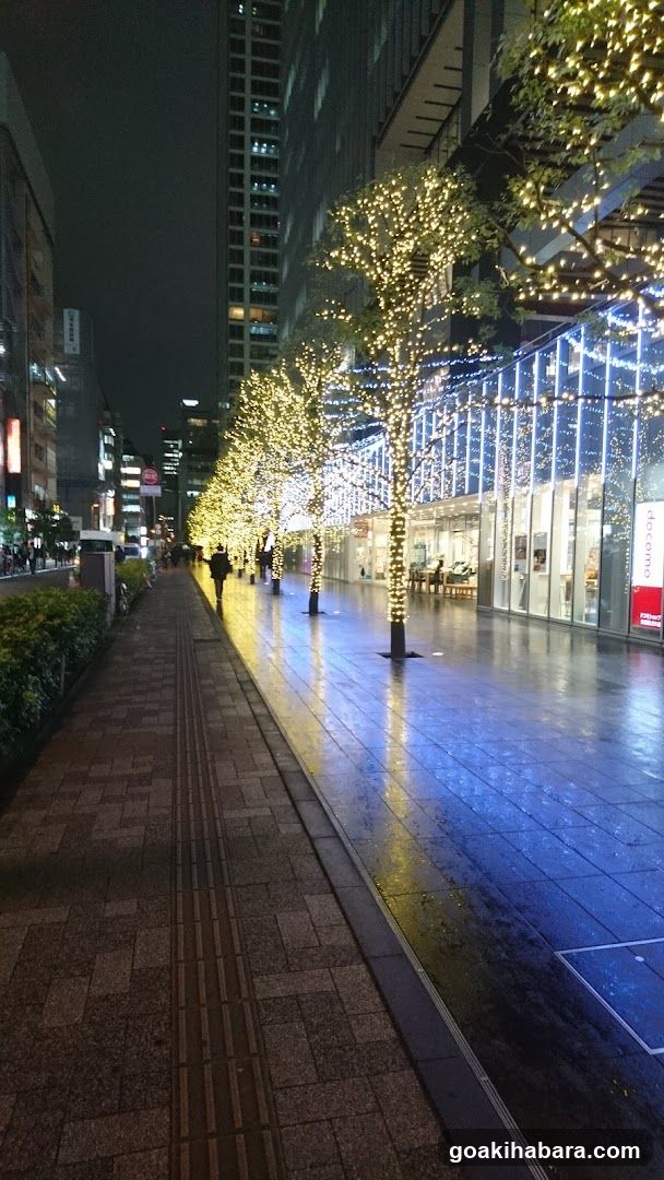 Night Street with Lights