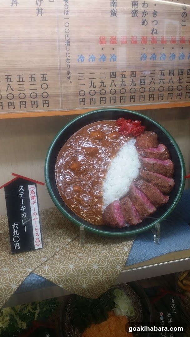 Steak Curry Bowl Display
