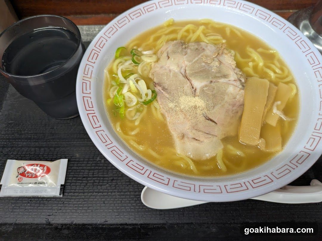 Ramen Bowl with Broth and Meat