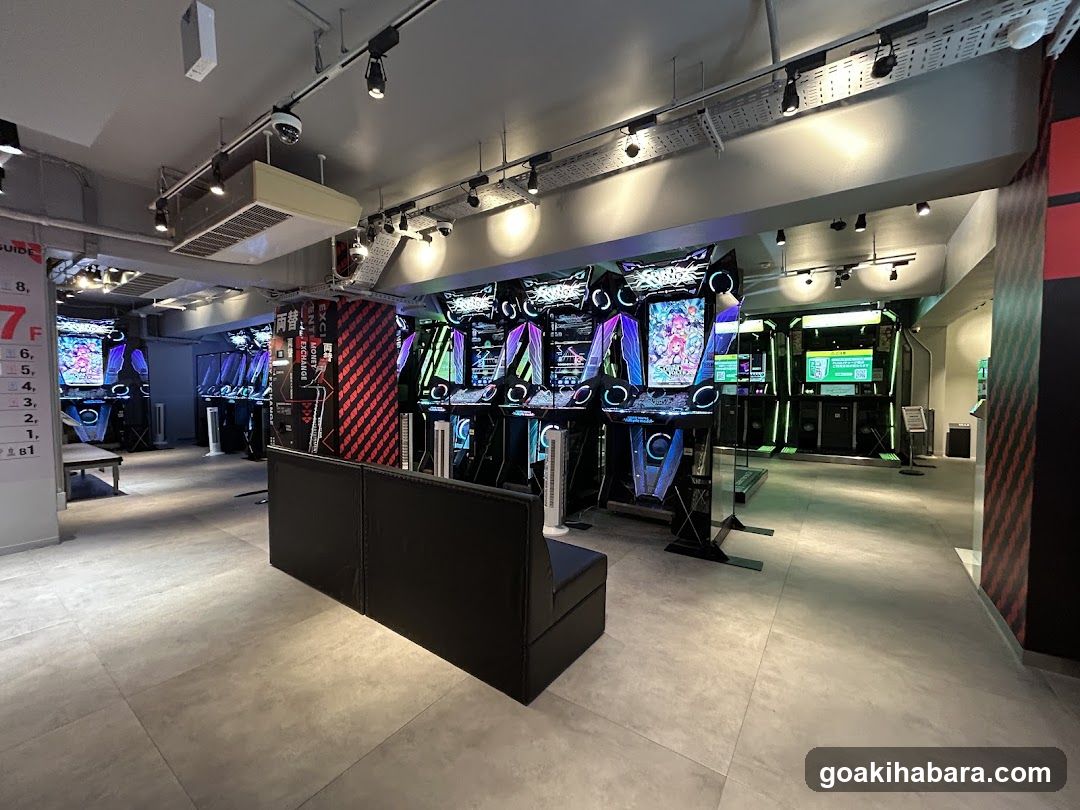 Arcade Interior with Gaming Machines
