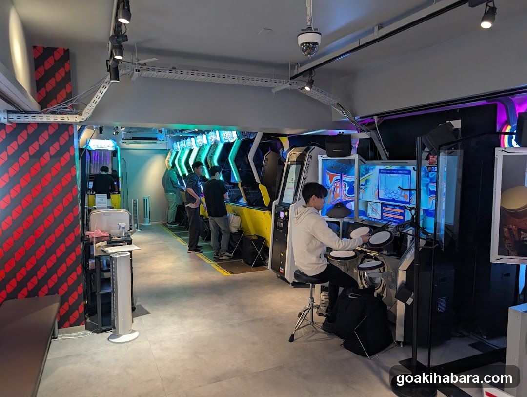 Arcade Interior with Drumming Game