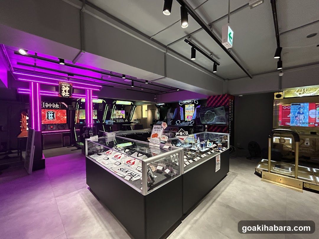 Arcade Interior with Merchandise Display