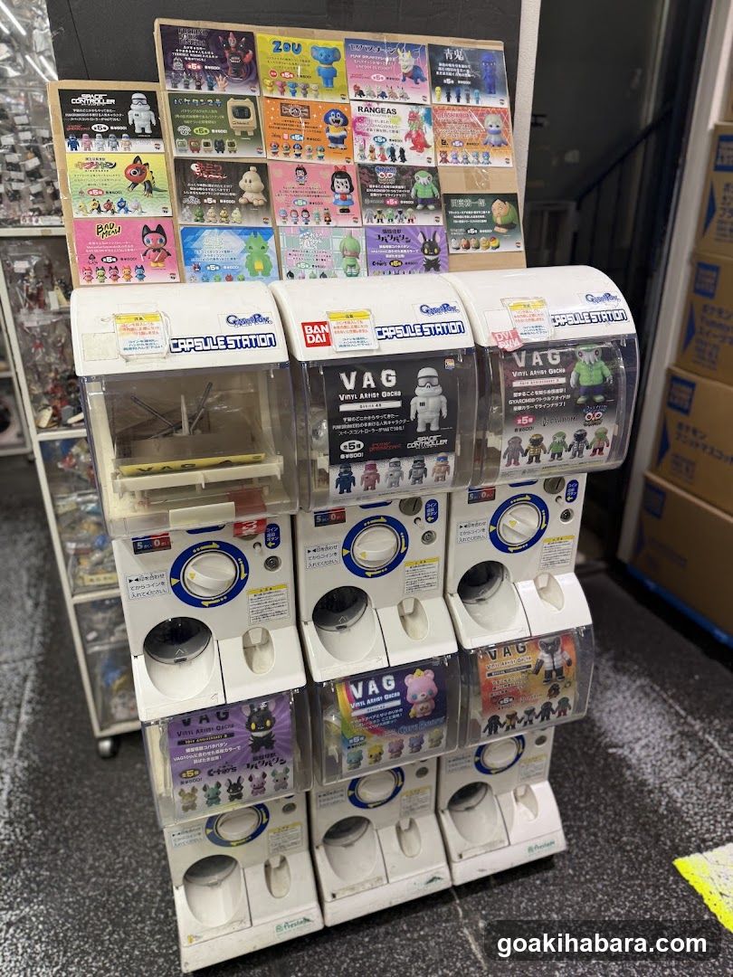Gashapon Machines Display