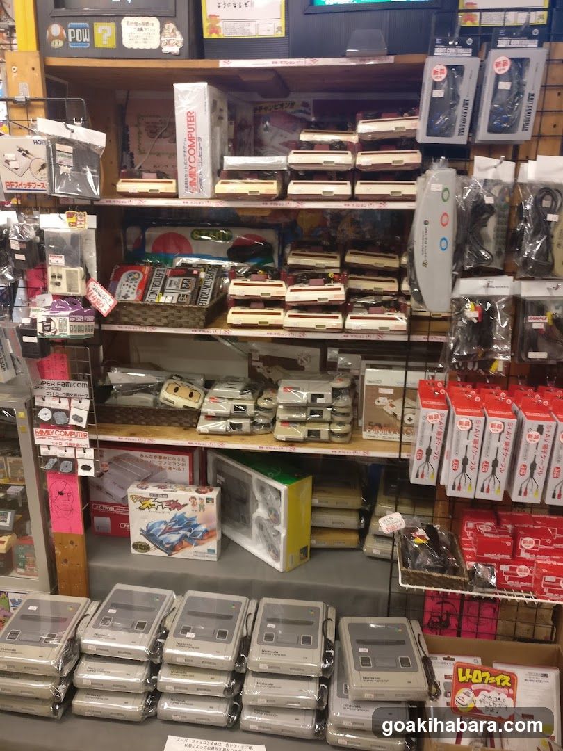 Vintage Game Console Store Interior