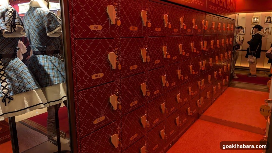 Red Lockers Display