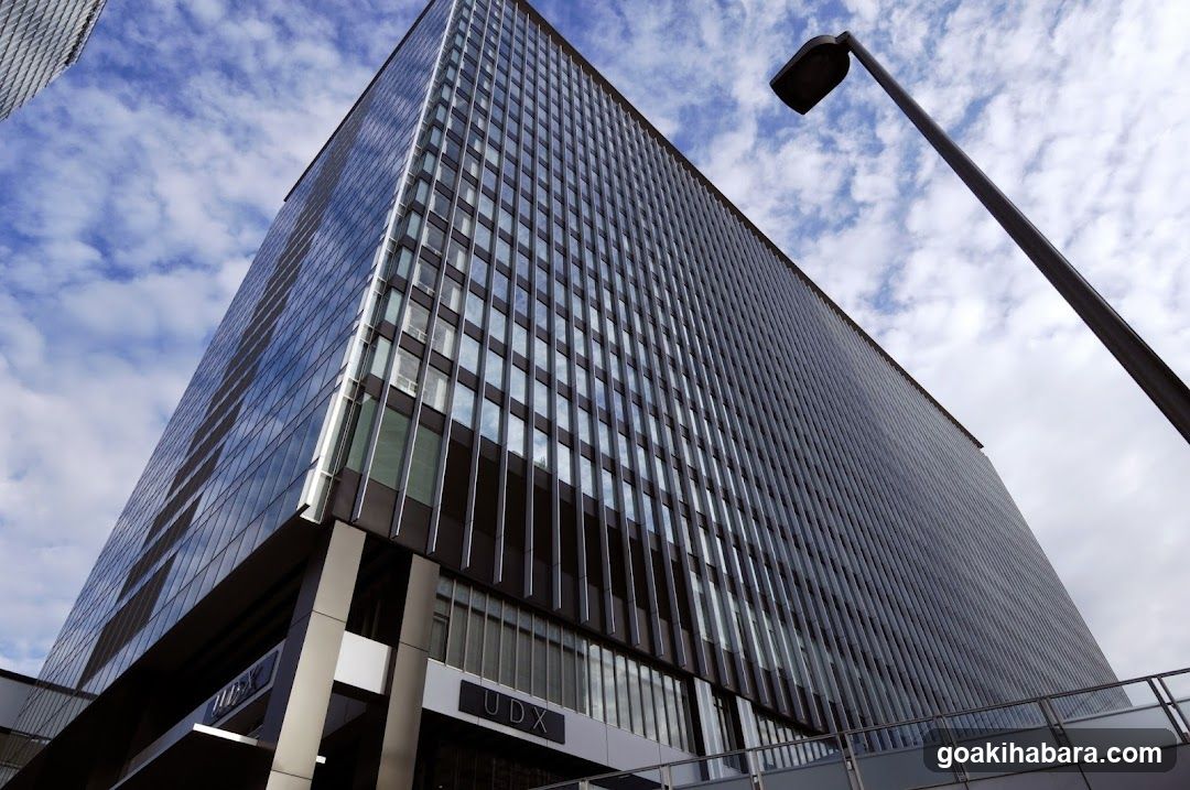 Modern glass skyscraper exterior
