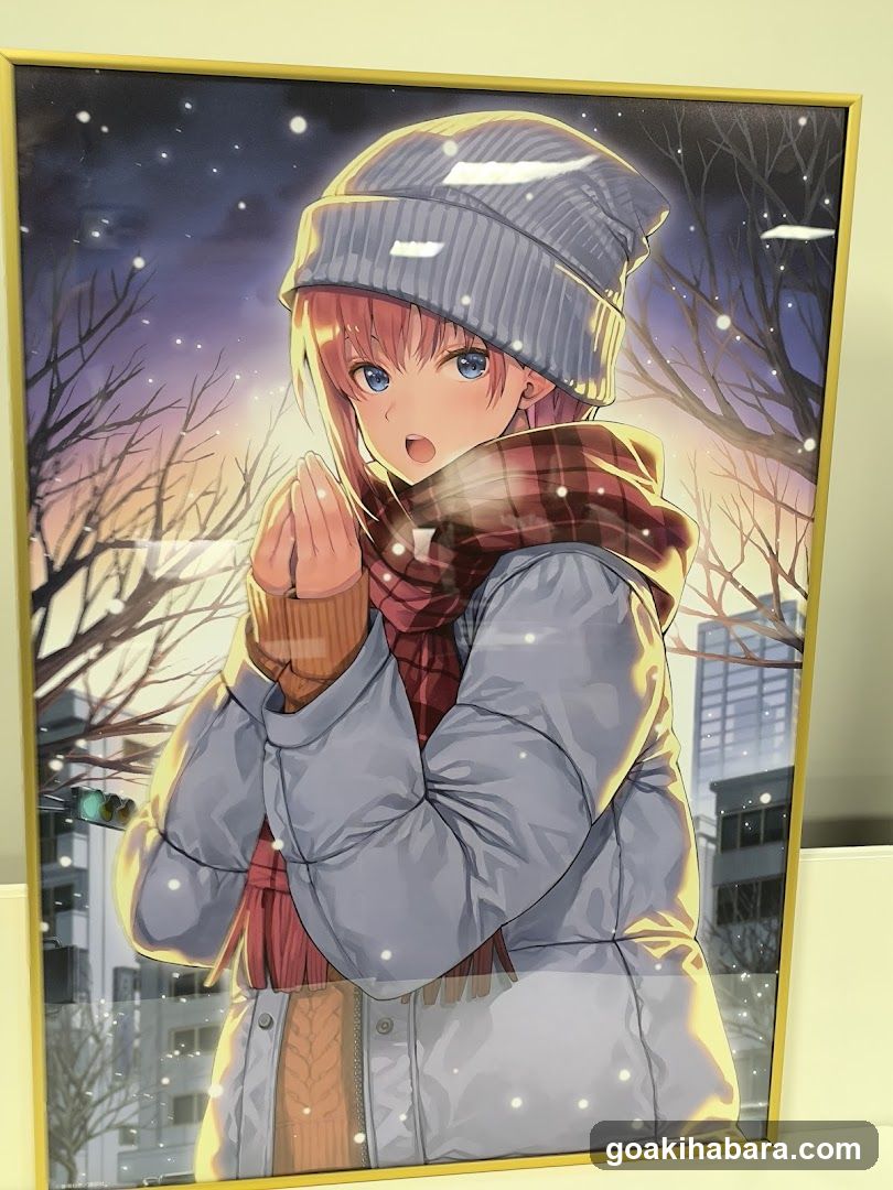 Winter Anime Girl Framed Print