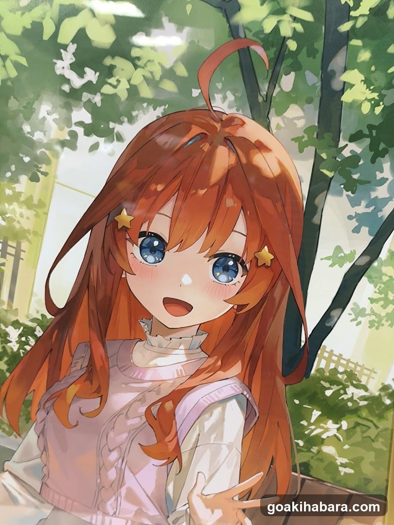 Anime Girl in Garden