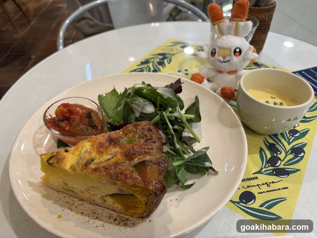 Breakfast with Frittata and Salad