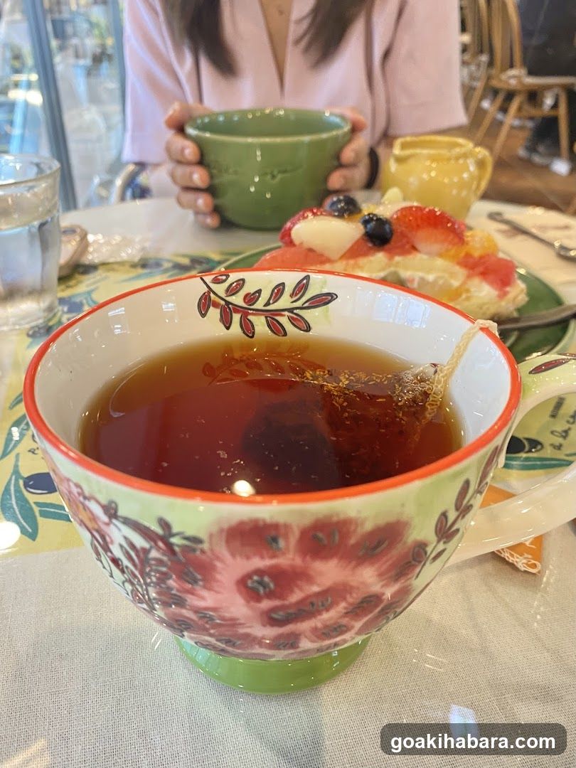 Tea and Dessert at Cafe