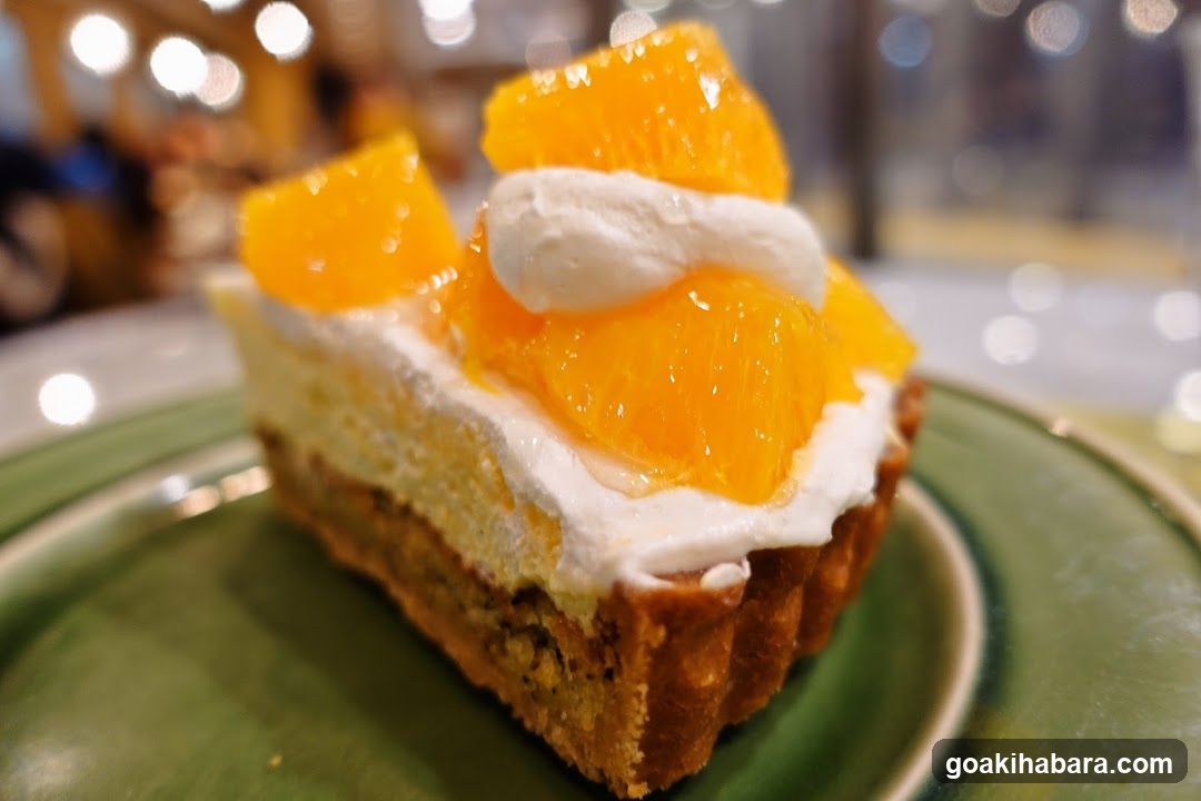 Fruit Tart with Cream and Orange Segments