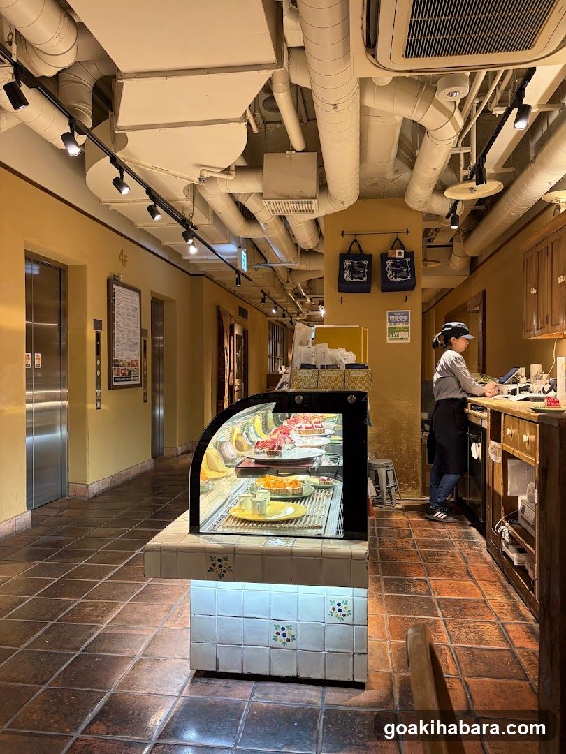 Interior of a cafe or bakery