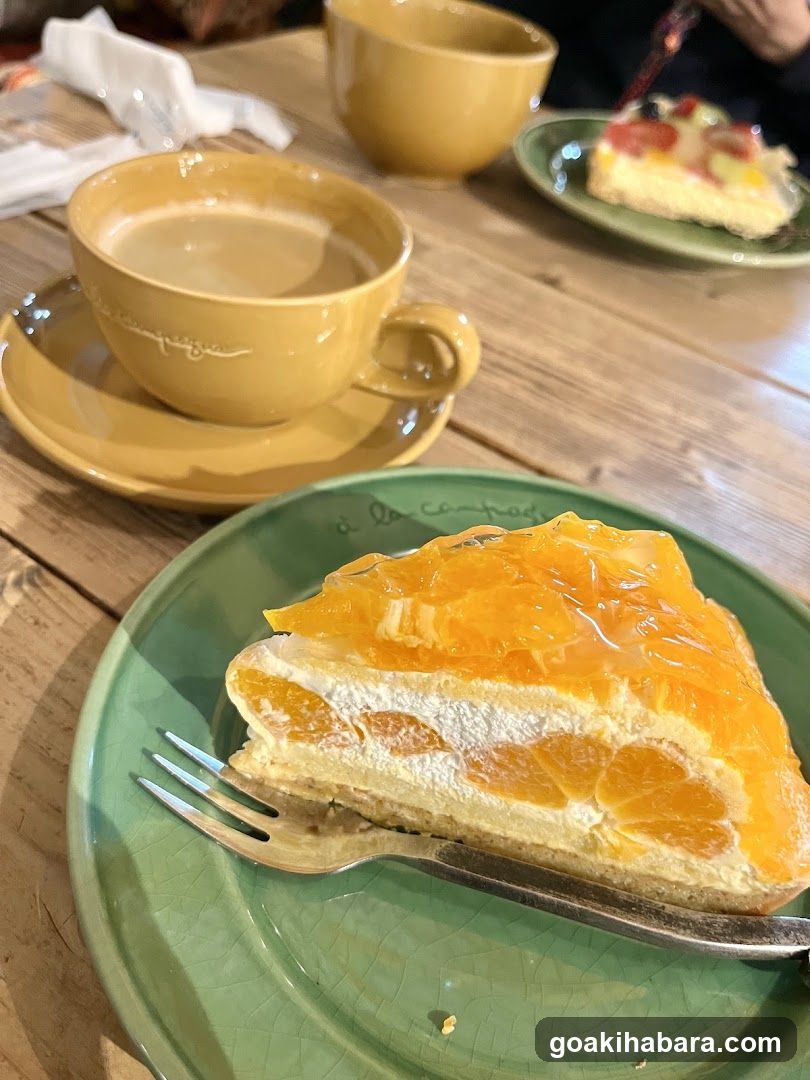 Orange Cake and Coffee