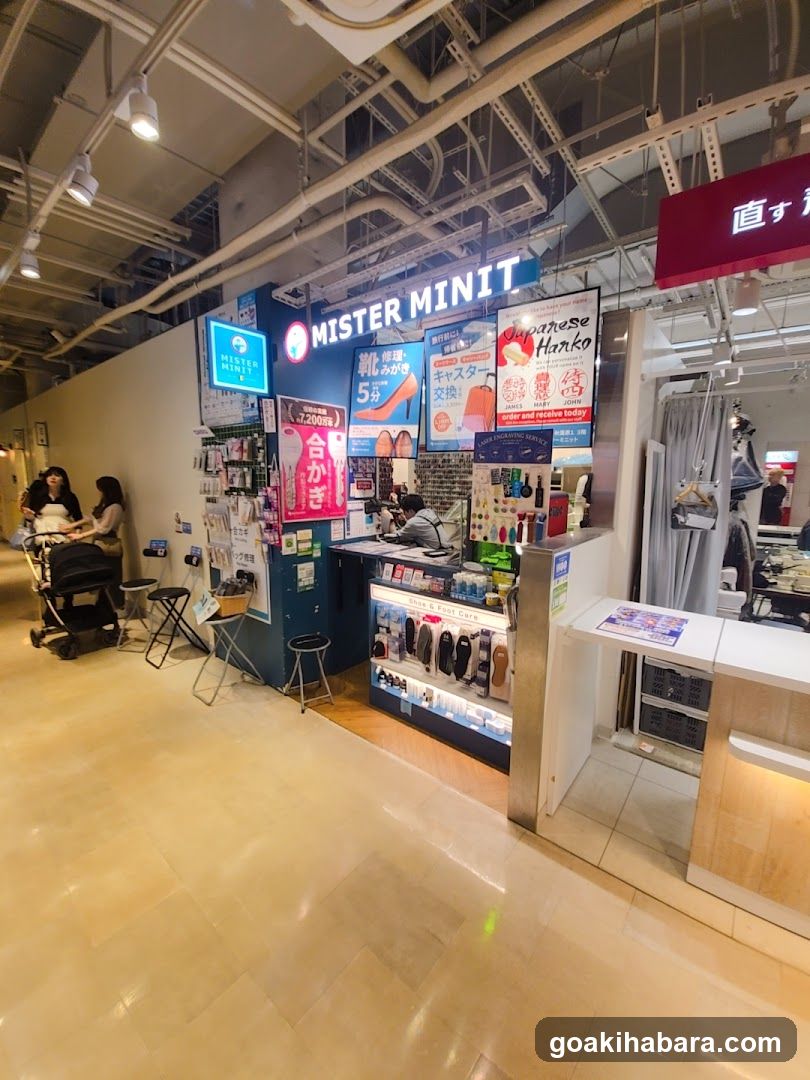 Mister Minit Store Interior