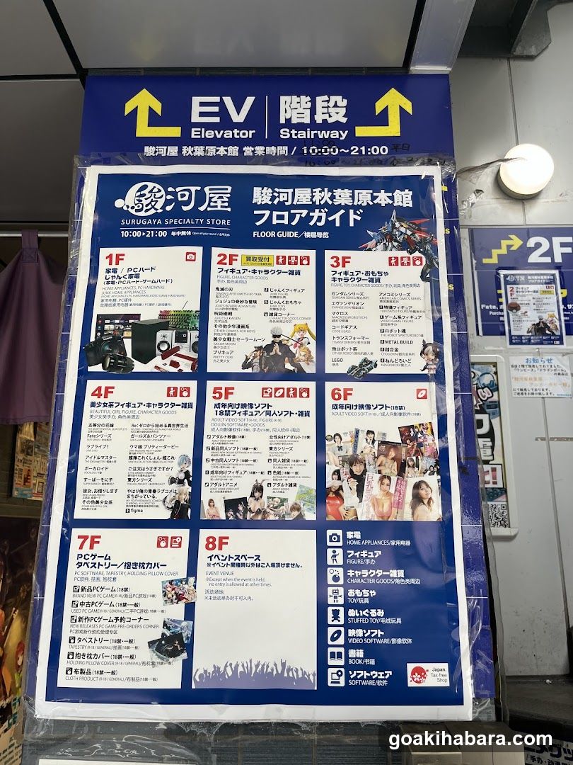 Surugaya Specialty Store Floor Guide