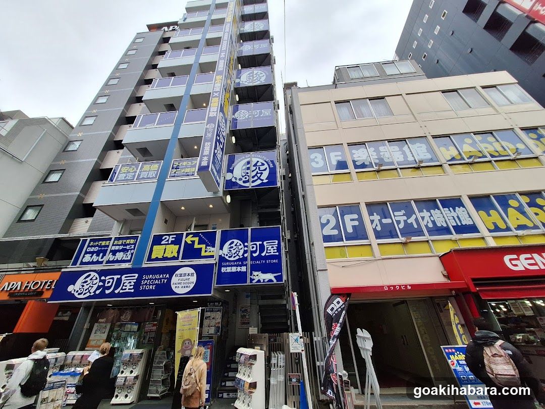 Urban Street Scene with Shops and Buildings