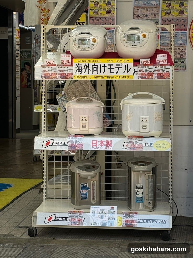 Rice Cooker and Kettle Display