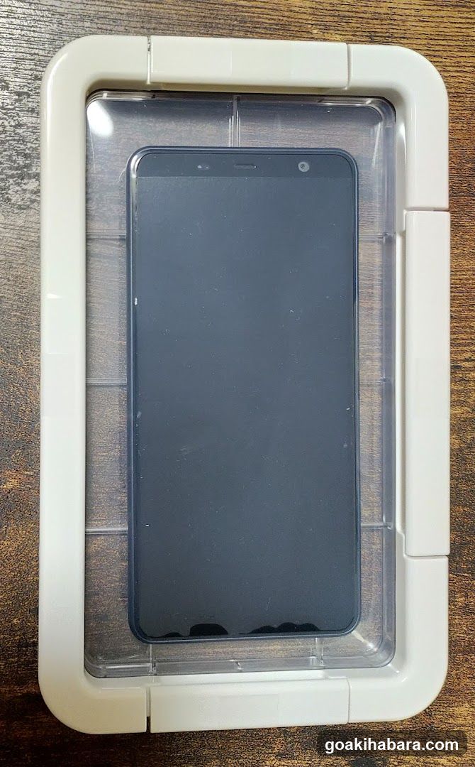 Smartphone in protective case