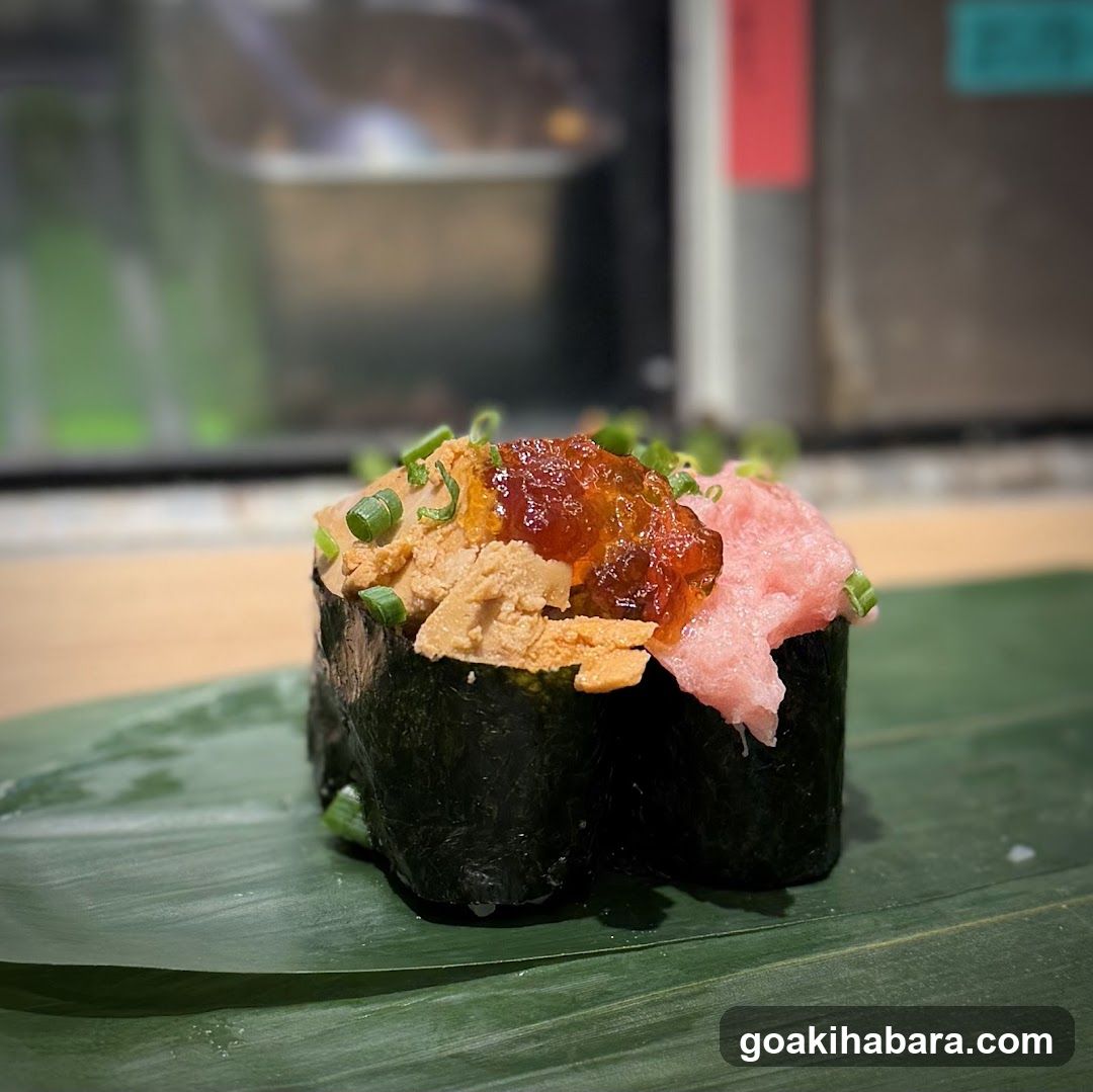 Sushi Roll with Toppings