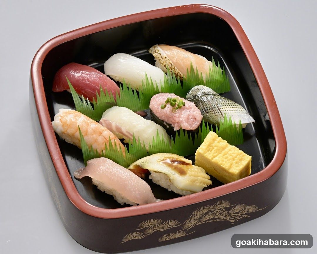 Sushi Set in Traditional Bowl