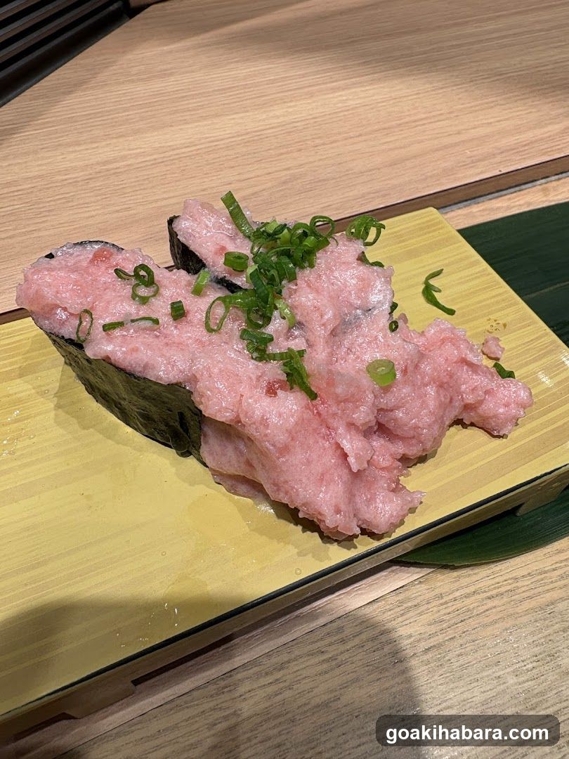 Sashimi with Green Onions