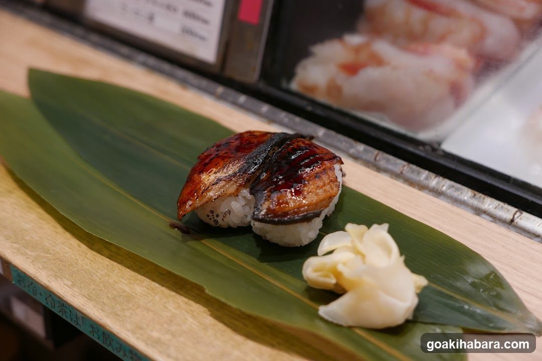 Grilled Eel Sushi with Ginger
