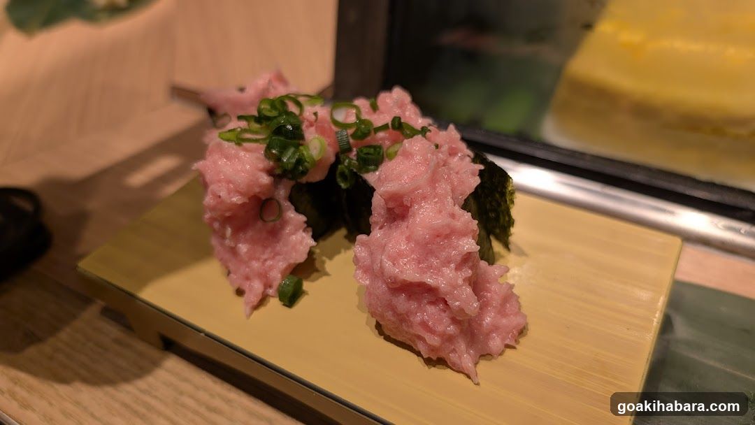 Sushi with Green Onion Topping